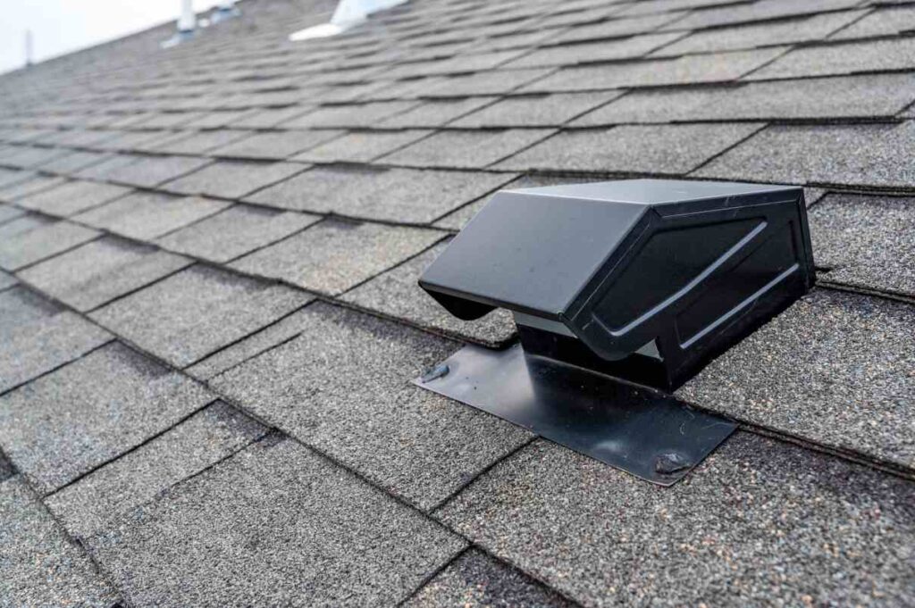 Residential roof ventilation vent installed on a shingle roof in Gresham, OR